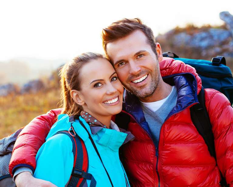 A couple with dental Veneers in Royal Oak, MI